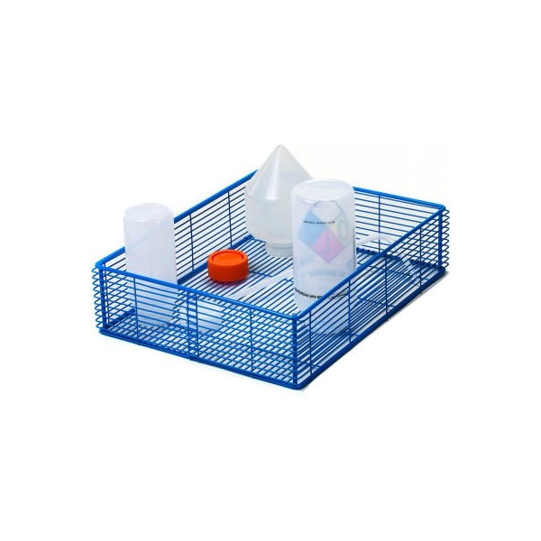 Bel-Art H16766-0000 Poxygrid Steel Wire Basket, 14"L x 11"W x 3-1/2"H, 1/PK H16766-0000 - main
